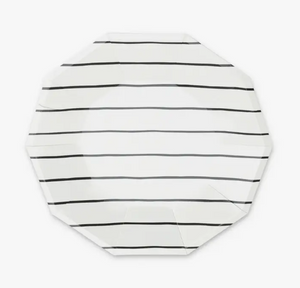 Frenchie Striped Ink Side Plates