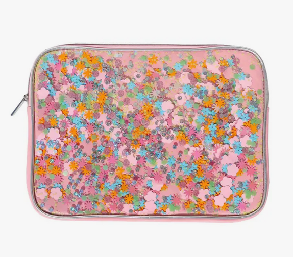 Flower Shop Confetti Laptop Sleeve and Carrying Case