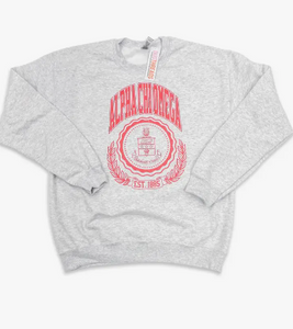 Ivy League Sorority Sweatshirt - Alpha Chi Omega