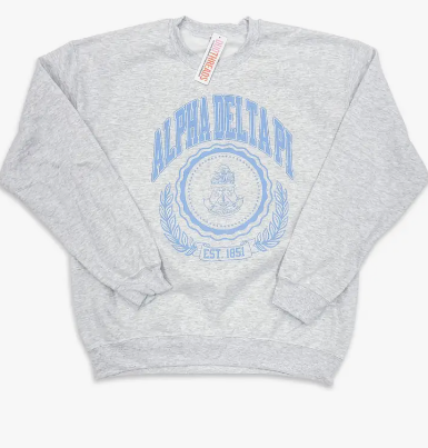 Ivy League Sorority Sweatshirt - Alpha Delta Pi