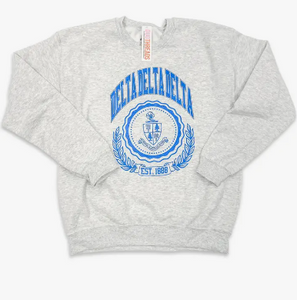 Ivy League Sorority Sweatshirt - Delta Delta Delta