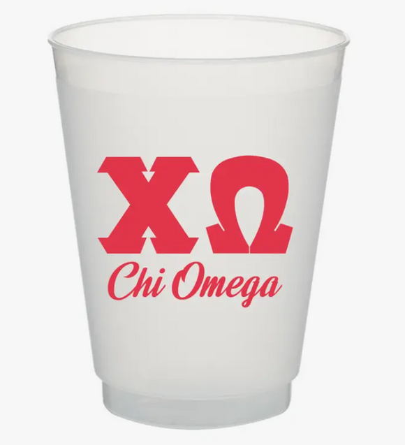 Chi Omega Shatterproof Cups