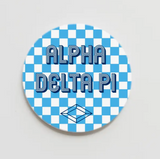 Checkerboard Greek Button