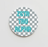 Checkerboard Greek Button