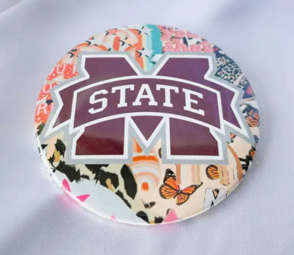 Mississippi State Logo Aesthetic Button