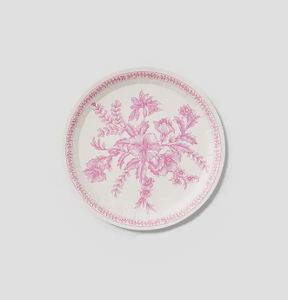 Pink Toile Small Plates