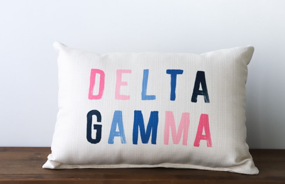 Delta Gamma Tones Pillow