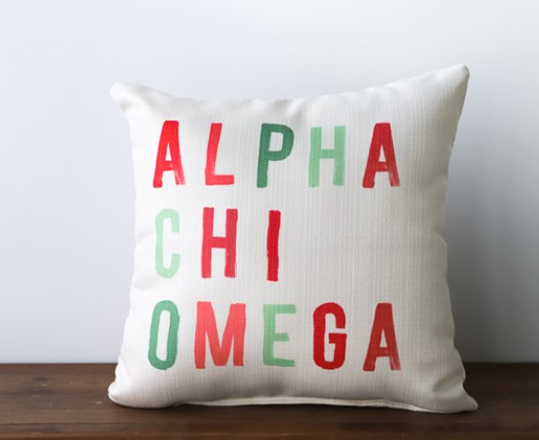 Alpha Chi Omega Tones Pillow
