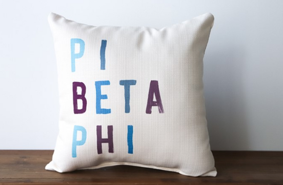 Pi Beta Phi Tones Pillow