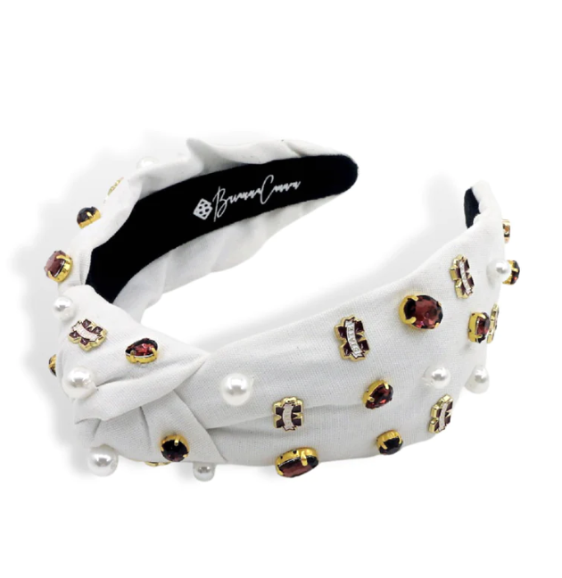 White Mississippi State University Logo Headband