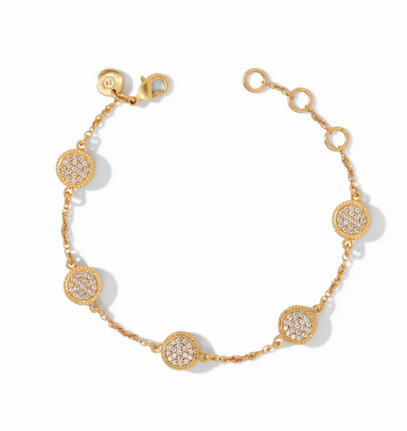 Windsor Delicate Bracelet - Gold/Pave Cubic Zirconia