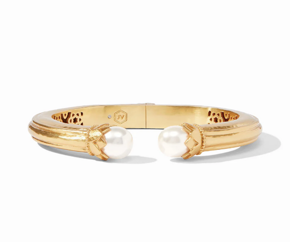 Flora Demi Cuff - Gold/Pearl