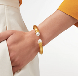 Flora Demi Cuff - Gold/Pearl