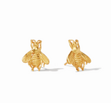 Bee Stud Earrings - Gold