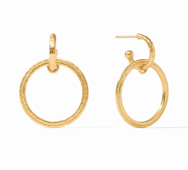 Astor 6-in-1 Charm Earring - Gold/Obsidian Black