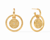 Astor 6-in-1 Charm Earring - Gold/Obsidian Black