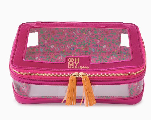 Metallic Pink Tile Storage Bag