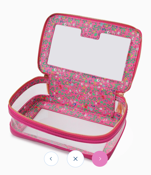 Metallic Pink Tile Storage Bag