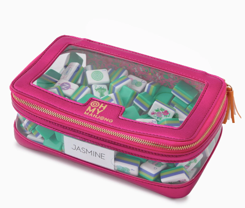 Metallic Pink Tile Storage Bag