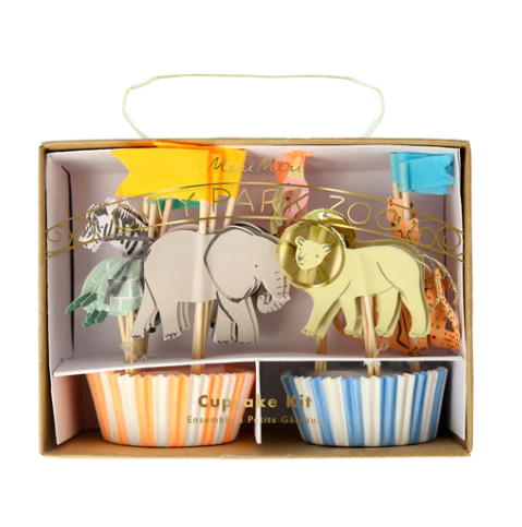 Safari Animals Cupcake Kit