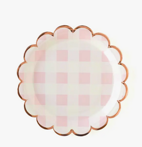 Pink Buffalo Scalloped Dinner Plates