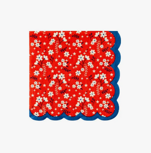 American Floral Beverage Napkins