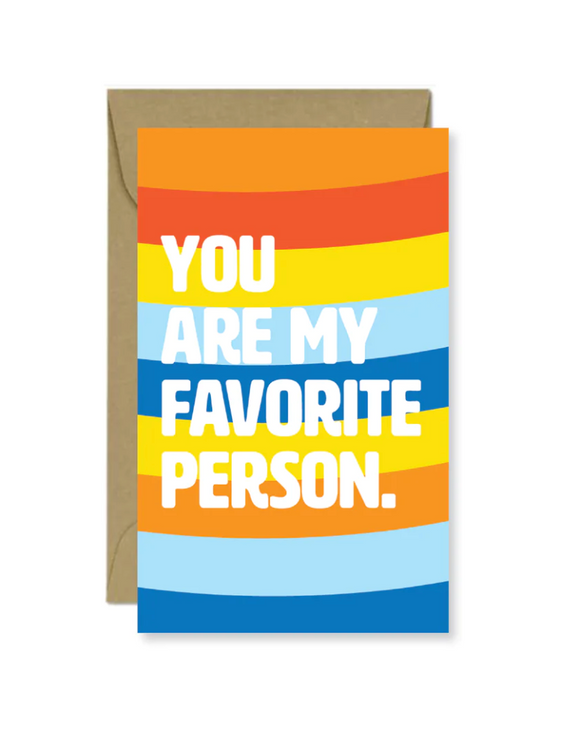 Favorite Person Mini Card