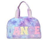 Dance Tie Dye Plush Medium Duffle Bag