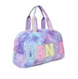 Dance Tie Dye Plush Medium Duffle Bag