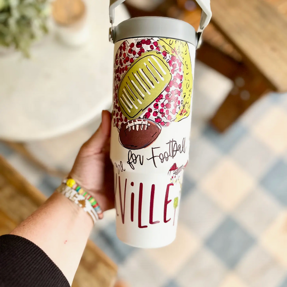 Starkville Flip Lid Tumbler w/ Handle