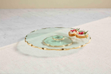 Gold Edge Glass Lazy Susan