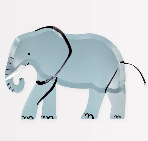 Elephant Diecut Plates