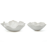 White Freeform Ceramic Bowl