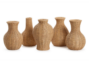 Natural Basket Weave Pattern Vase