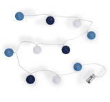 Blue & White Ball String Lights