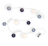 Blue & White Ball String Lights