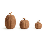 Basket Weave Pattern Pumpkin - Cognac