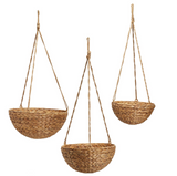 Rice Nut Weave Round Hanging Basket