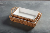 Hyacinth Basket Baking Dish Set