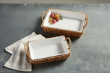 Hyacinth Basket Baking Dish Set