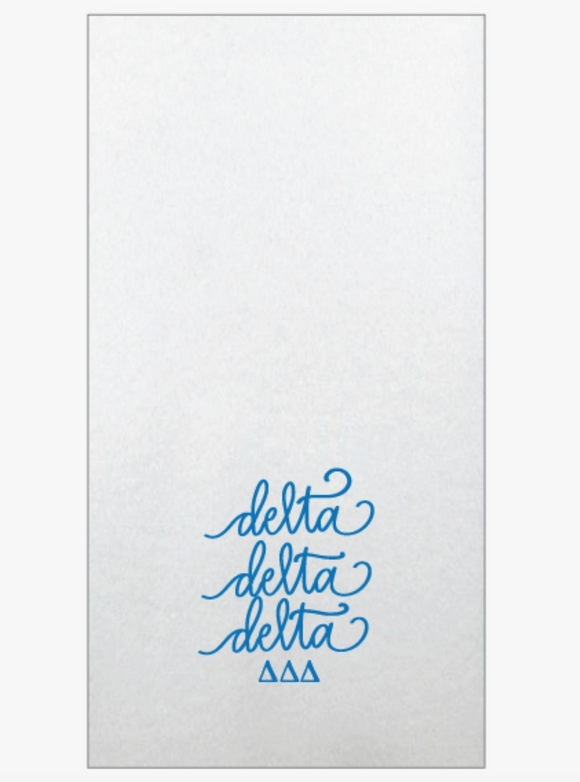 Tri Delta Guest Towels