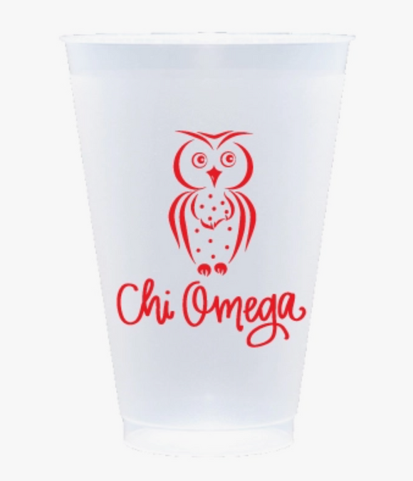 Chi Omega Shatterproof Cups