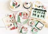 Christmas in the Village Town Round Trivet