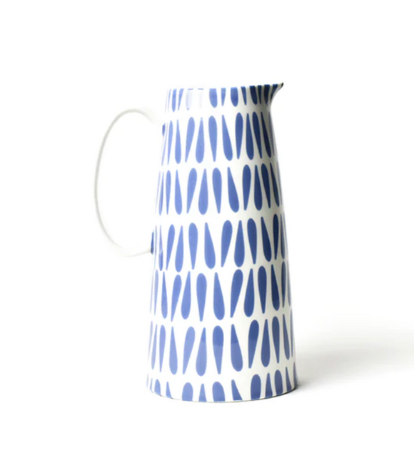 Iris Blue Drop Pedestal Pitcher