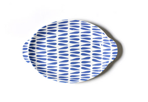 Iris Drop 15 Handled Oval Platter