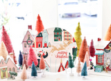 Vintage Christmas Village Platter