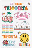 Sorority Rainbow Sticker Sheet