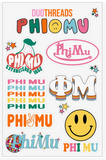 Sorority Rainbow Sticker Sheet