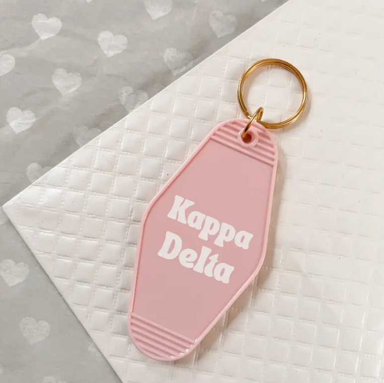 Sorority Keychain - Soft Pink