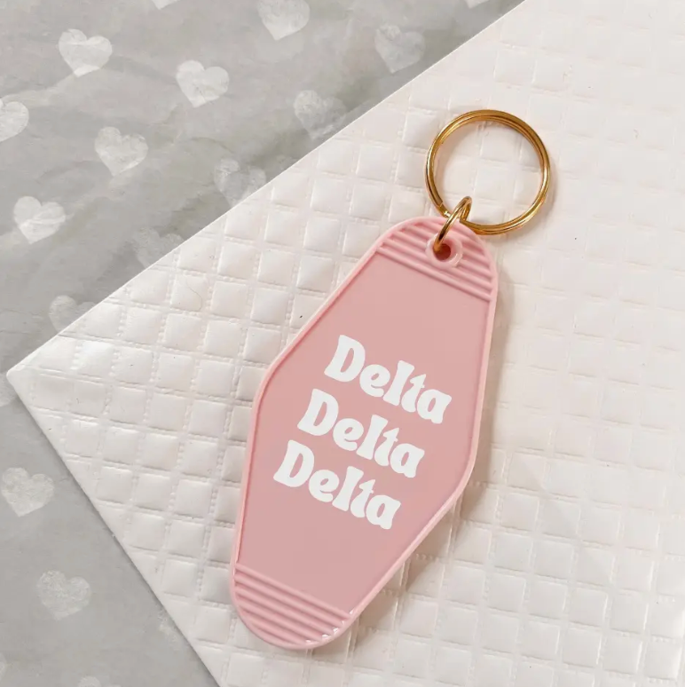 Sorority Keychain - Soft Pink